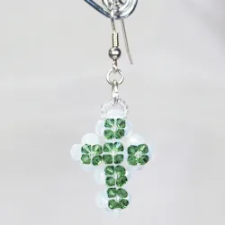 Hook pierces - Silver brass - Earrings Chastity - Hook pierces - Silver brass - Laiton argenté